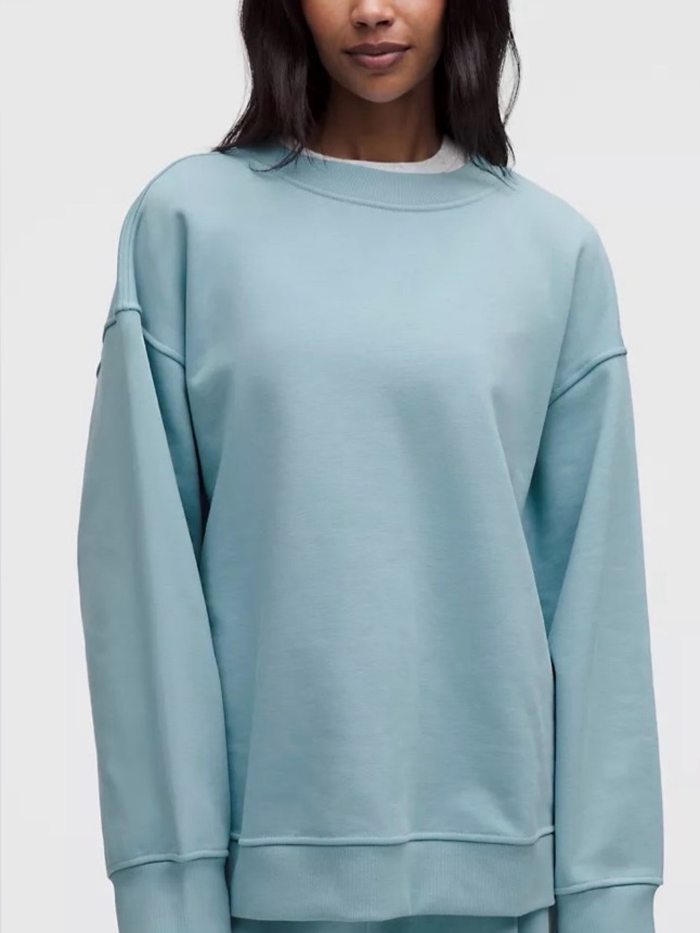 lululemon athletica Oversized Crew Sweatshirt in Powder Blue